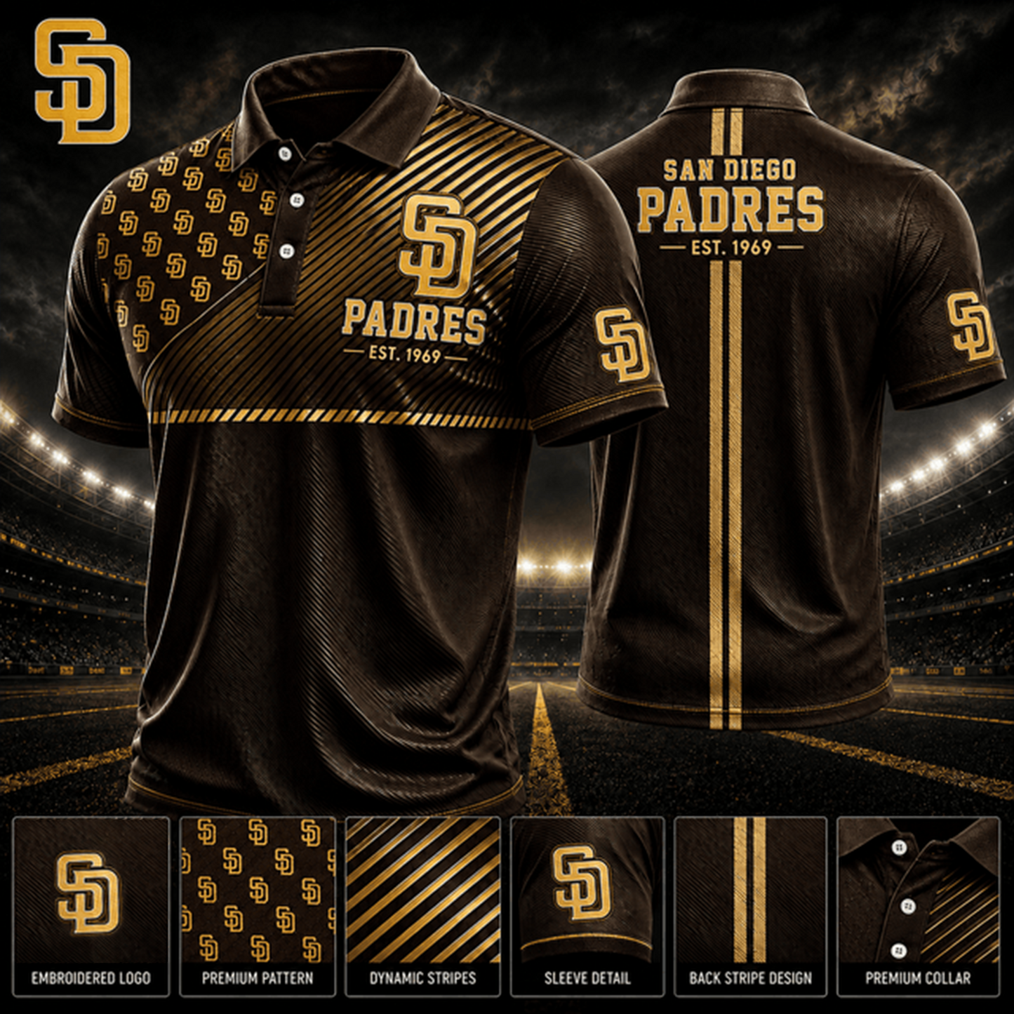 PREMIUM MLB X SDP EXCLUSIVE POLO SHIRT LIMITED EDITION