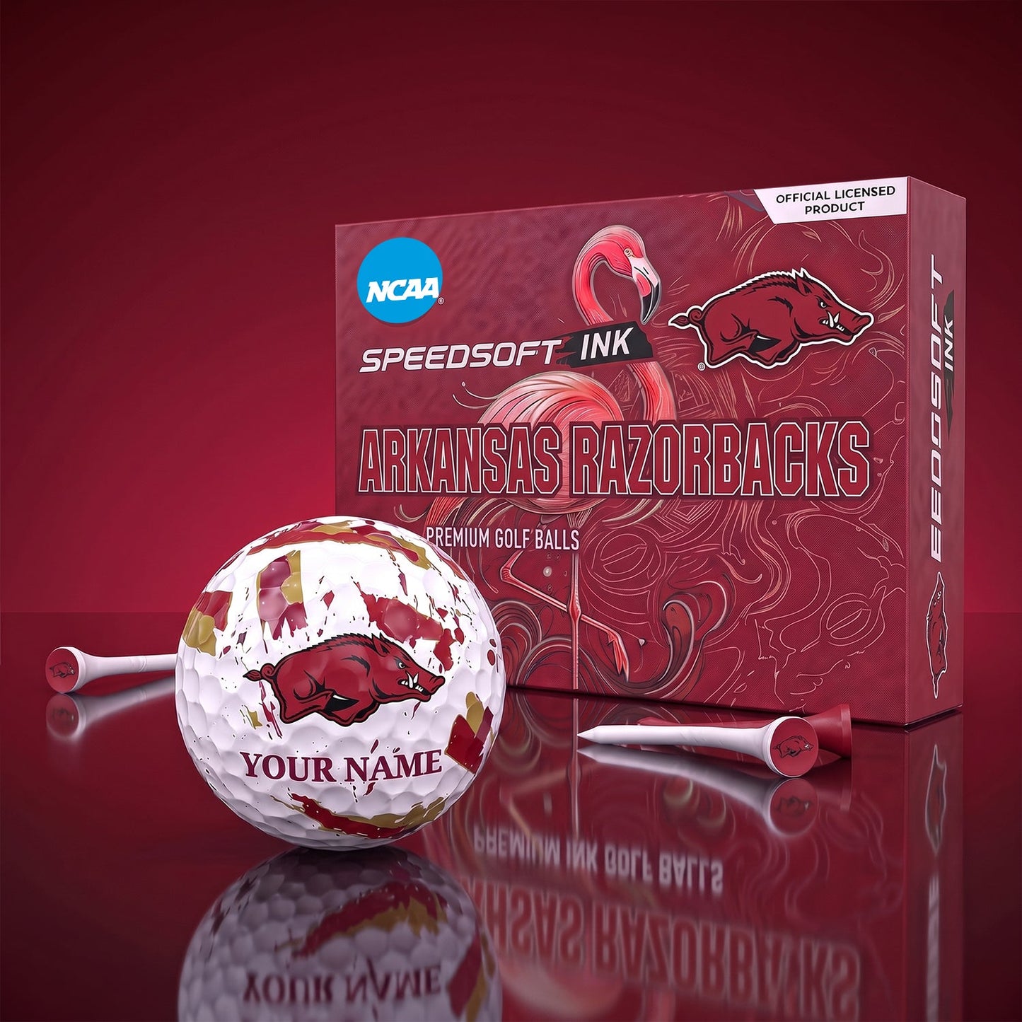 PREMIUM NCAA X AR EXCLUSIVE PERSONALIZED GOLF BALL SET LIMITED EDTION