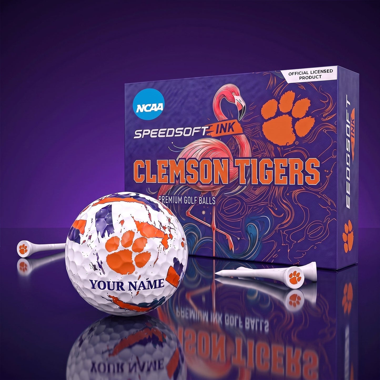 PREMIUM NCAA X CT EXCLUSIVE PERSONALIZED GOLF BALL SET LIMITED EDTION