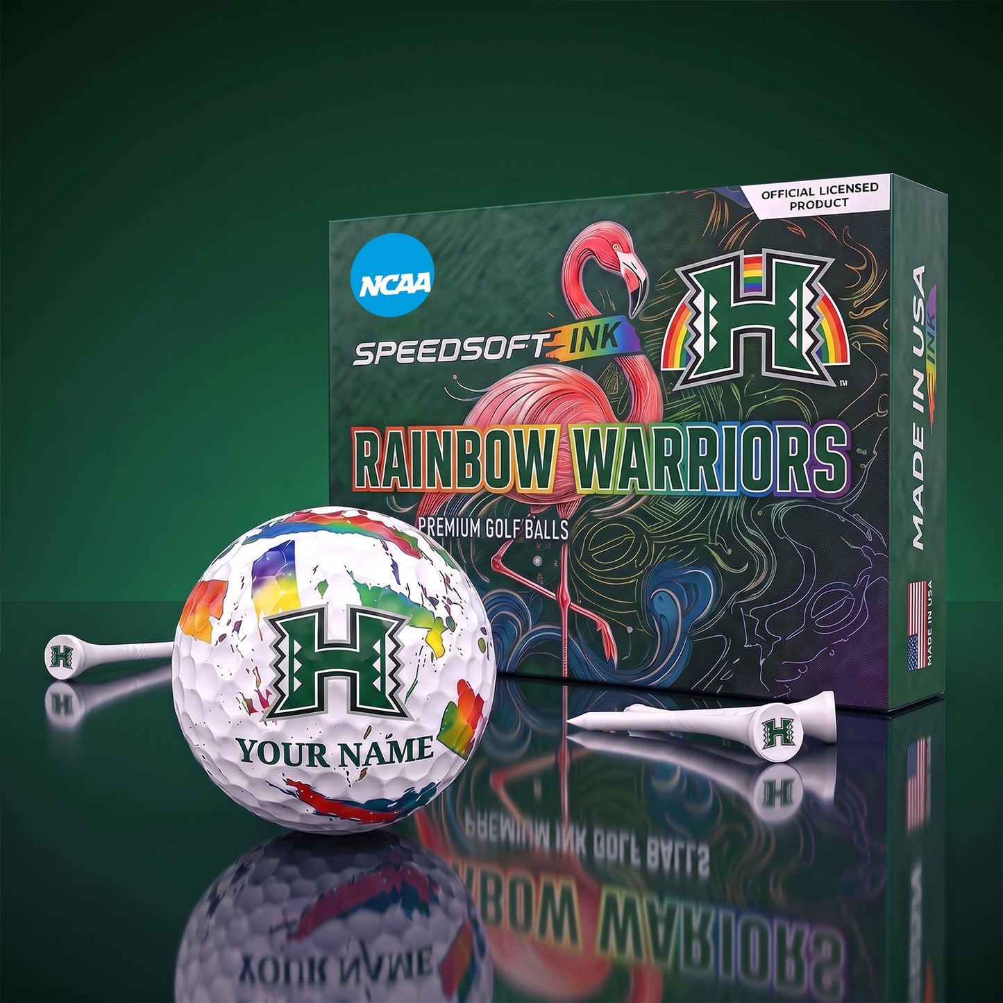 PREMIUM NCAA X HRW EXCLUSIVE PERSONALIZED GOLF BALL SET LIMITED EDTION