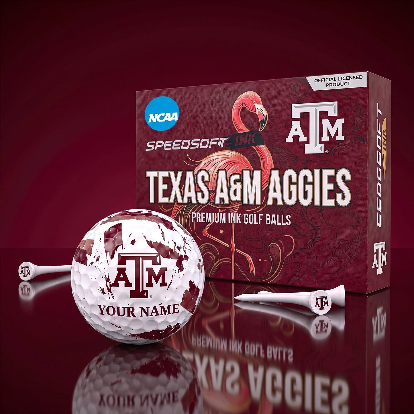 PREMIUM NCAA X TAMA EXCLUSIVE PERSONALIZED GOLF BALL SET LIMITED EDTION
