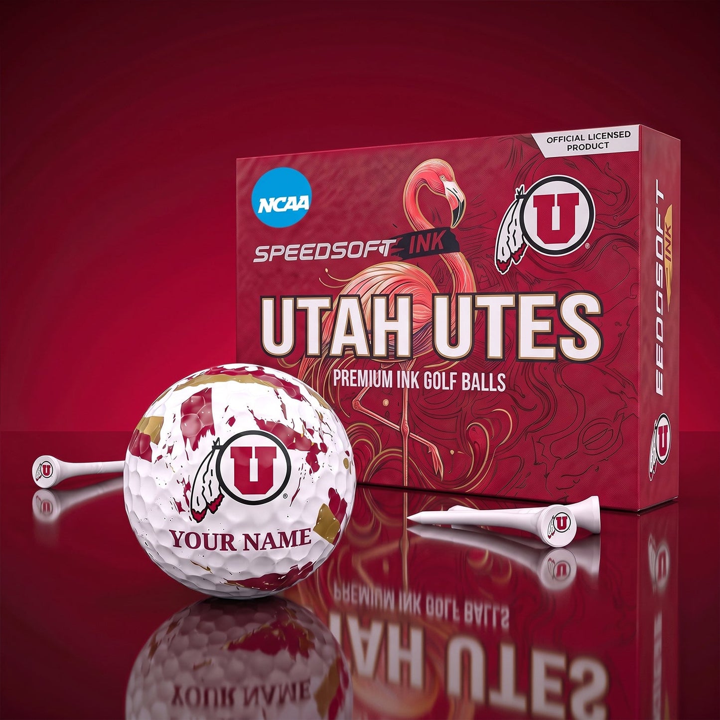 PREMIUM NCAA X UU EXCLUSIVE PERSONALIZED GOLF BALL SET LIMITED EDTION