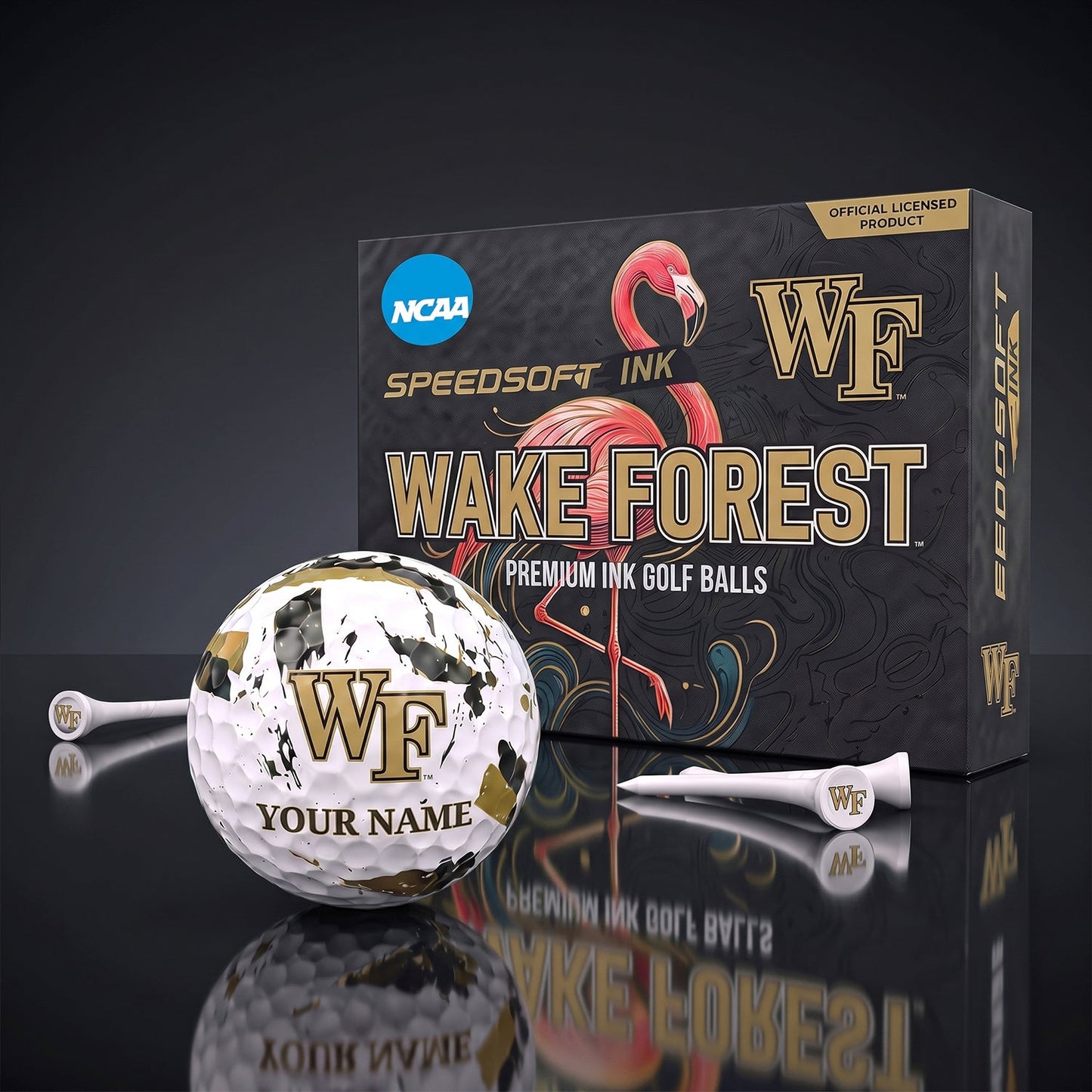 PREMIUM NCAA X WFDD EXCLUSIVE PERSONALIZED GOLF BALL SET LIMITED EDTION