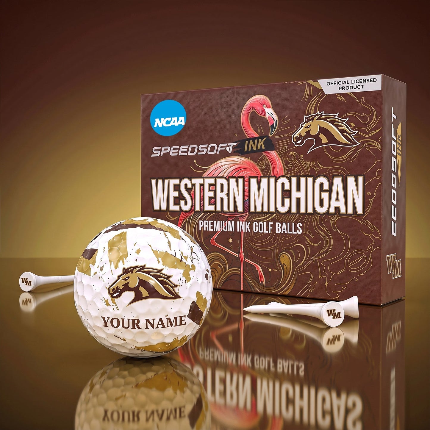 PREMIUM NCAA X WMB EXCLUSIVE PERSONALIZED GOLF BALL SET LIMITED EDTION