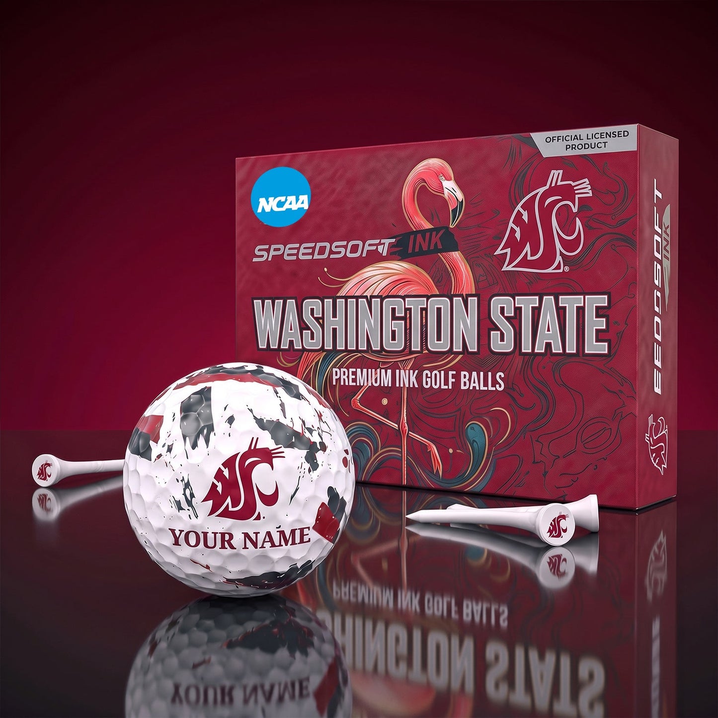 PREMIUM NCAA X WSC EXCLUSIVE PERSONALIZED GOLF BALL SET LIMITED EDTION