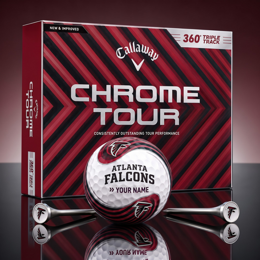 PREMIUM NFL  X AF Glam-Lux PERSONALIZED TIE-Dye GOLF BALL V33 LIMITED EDTION