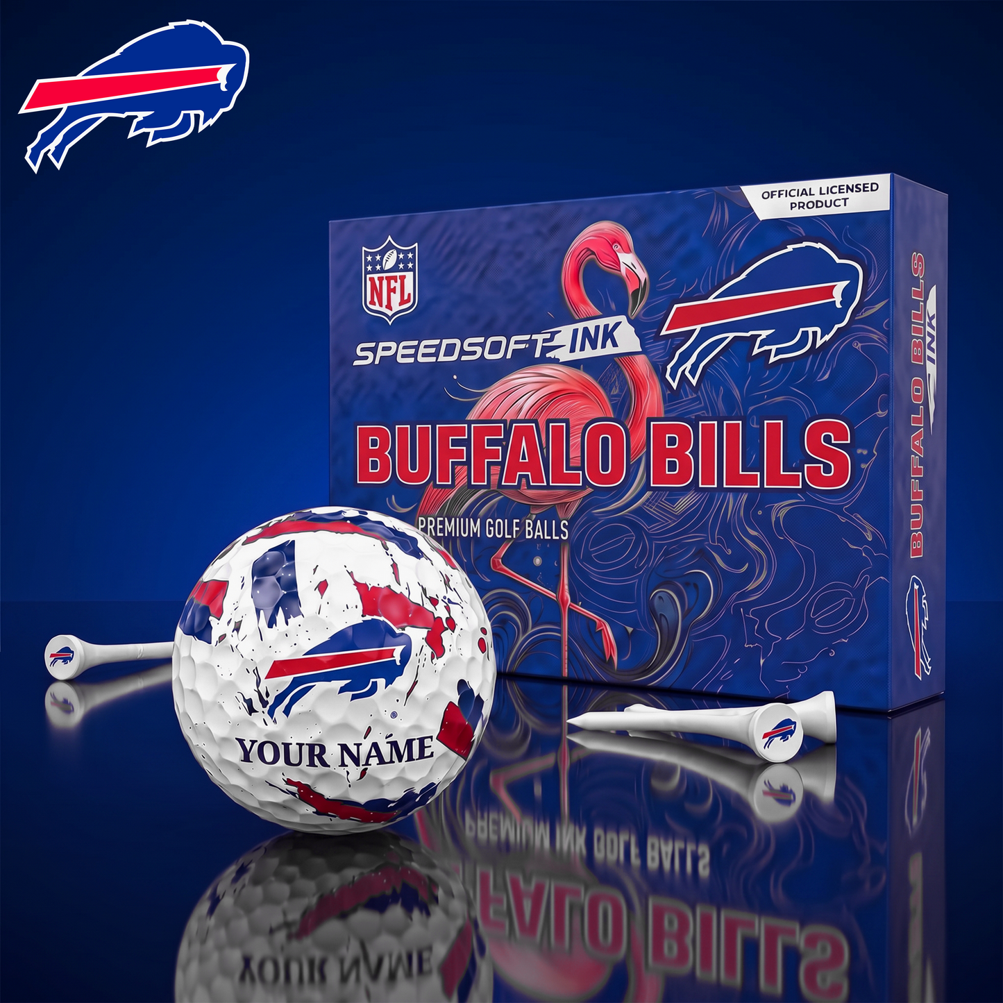 PREMIUM NFL X BB EXCLUSIVE PERSONALIZED GOLF BALL SET LIMITED EDTION