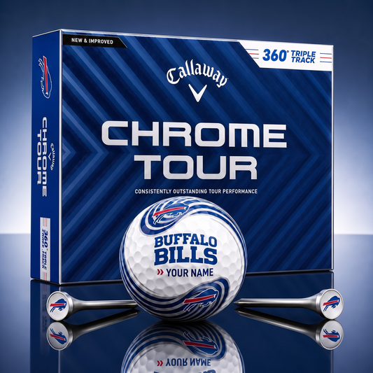 PREMIUM NFL  X BB Glam-Lux PERSONALIZED TIE-Dye GOLF BALL V33 LIMITED EDTION