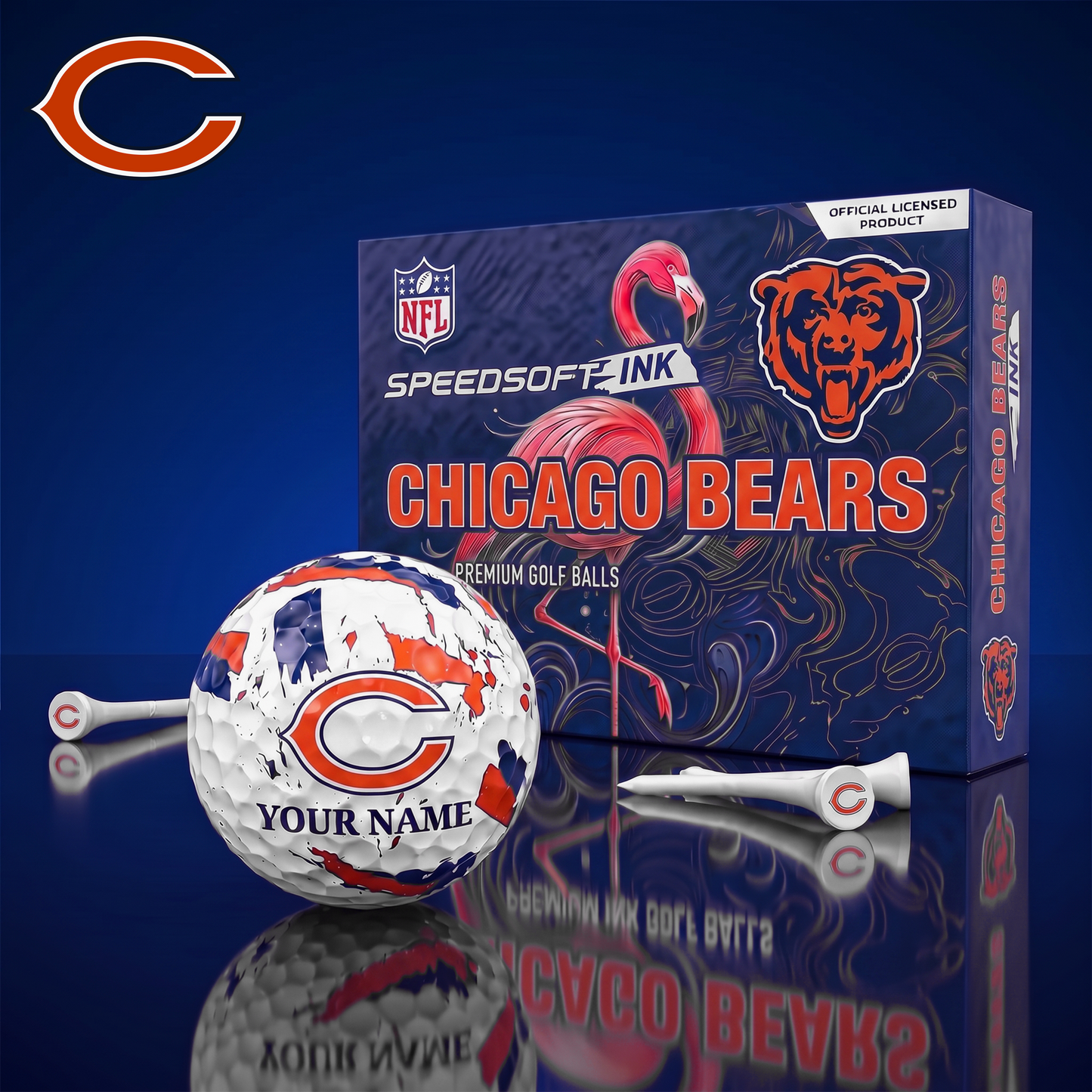PREMIUM NFL X CB EXCLUSIVE PERSONALIZED GOLF BALL SET LIMITED EDTION