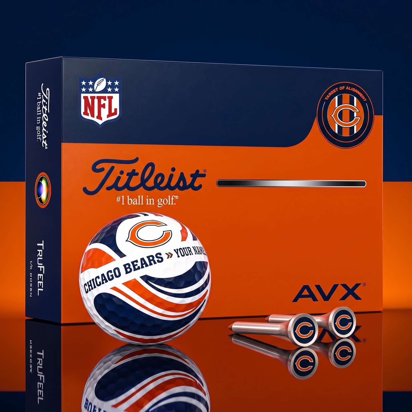 PREMIUM NFL X CB EXCLUSIVE  TOURNAMENT  PERSONALIZED GOLF BALL V6 COLLECTION
