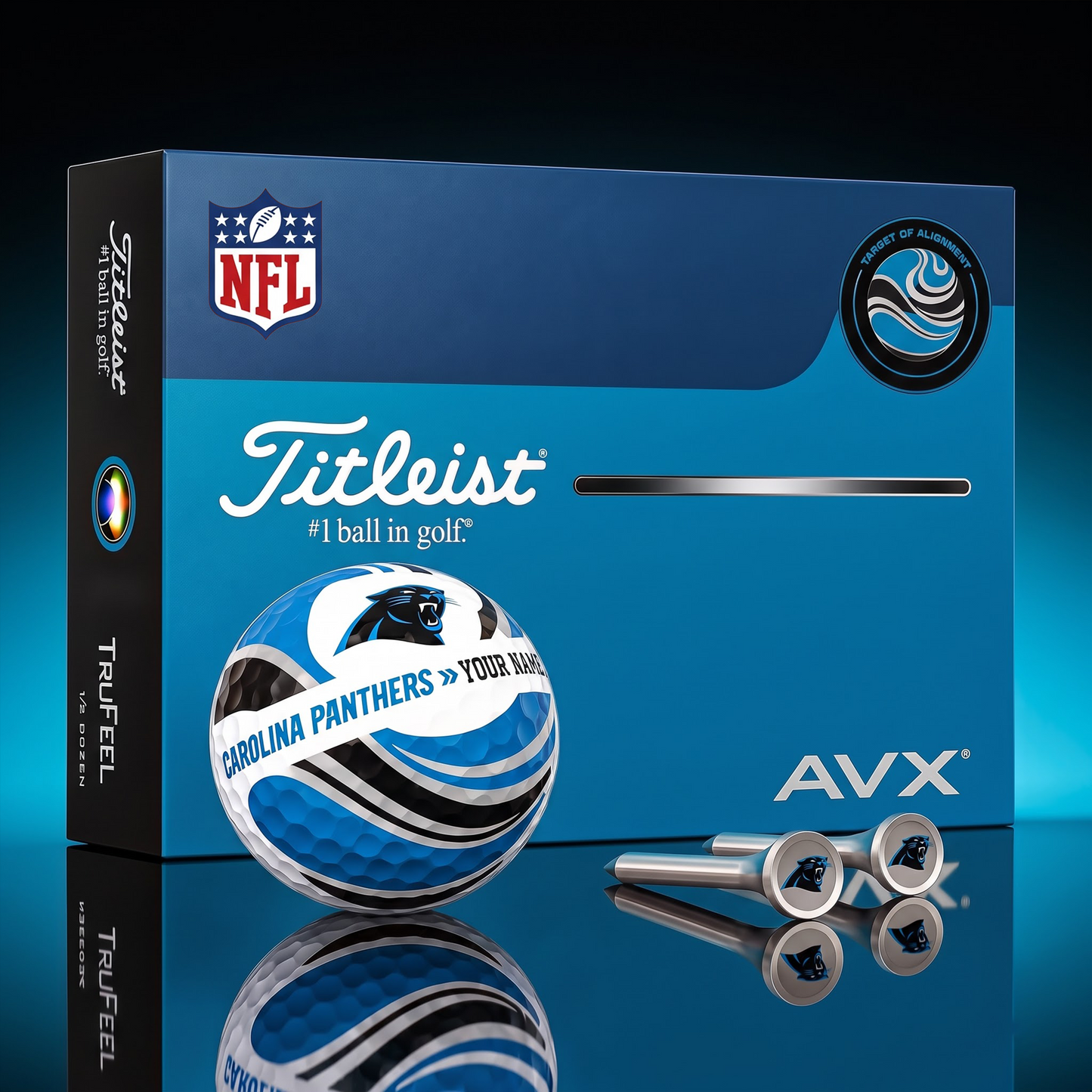 PREMIUM NFL X CP EXCLUSIVE  TOURNAMENT  PERSONALIZED GOLF BALL V6 COLLECTION