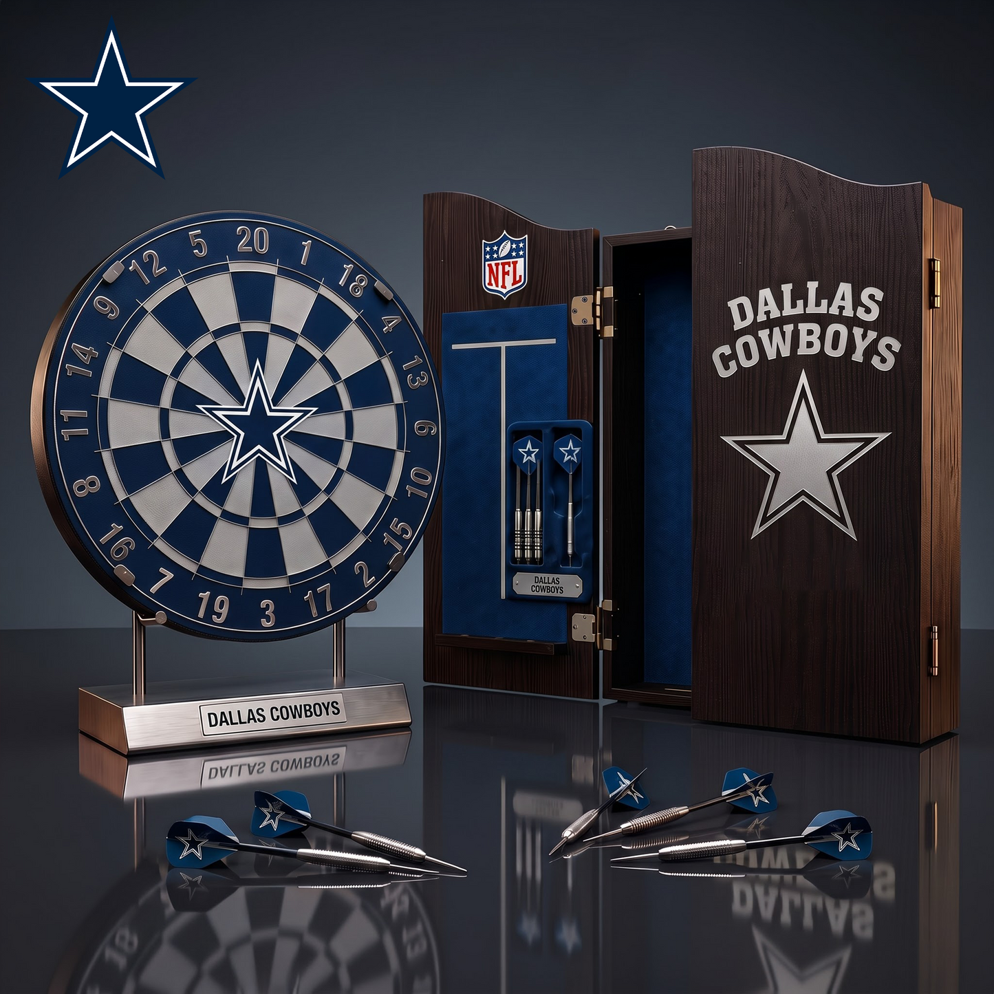 PREMIUM NFL X DC EXCLUSIVE   Dartboard GAME Set LIMITED EDITION