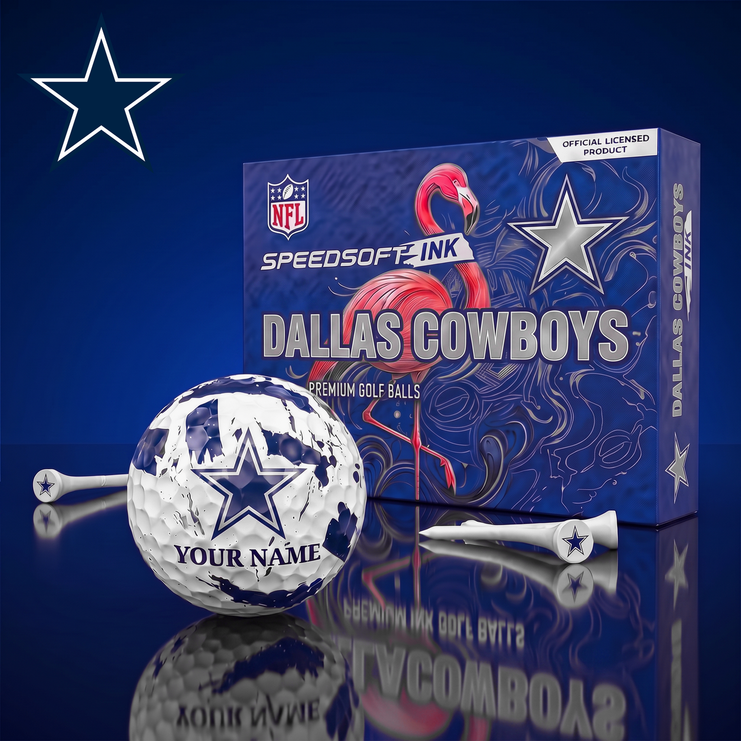 PREMIUM NFL X DC EXCLUSIVE PERSONALIZED GOLF BALL SET LIMITED EDTION