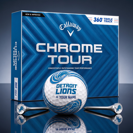 PREMIUM NFL  X DL Glam-Lux PERSONALIZED TIE-Dye GOLF BALL V33 LIMITED EDTION