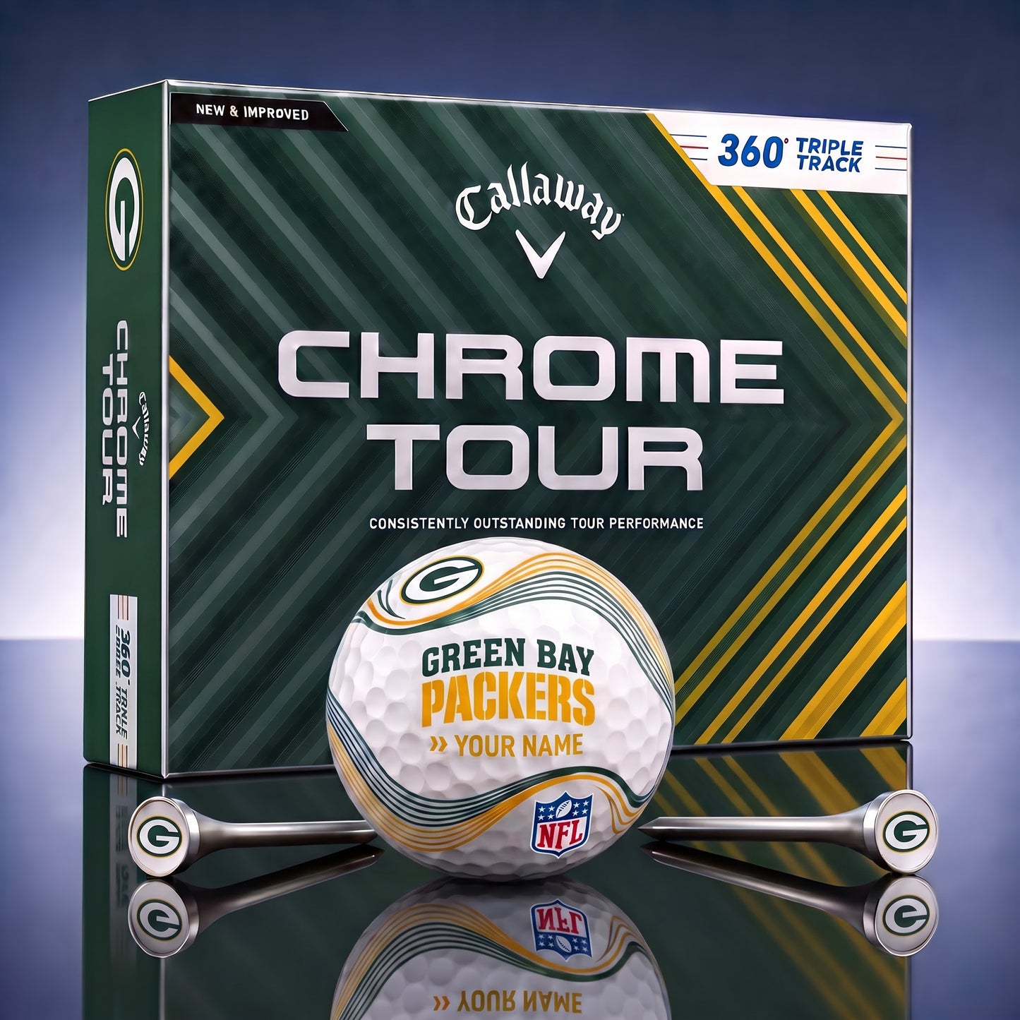 PREMIUM NFL X GB DELUX PERSONALIZED GOLF BALL FOR TOURNAMENT V33 LIMITED EDITION