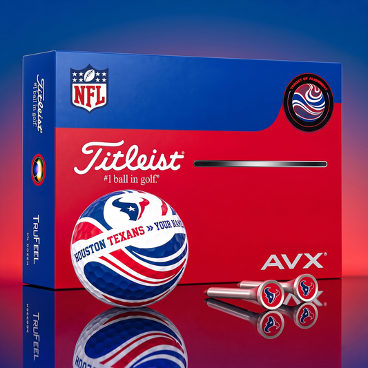 PREMIUM NFL X HT EXCLUSIVE  TOURNAMENT  PERSONALIZED GOLF BALL V6 COLLECTION