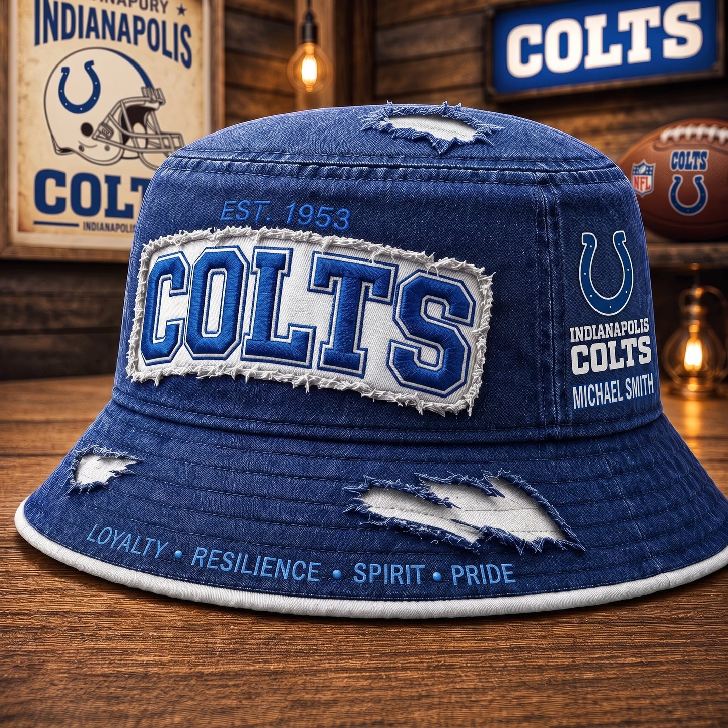 PREMIUM NFL X IC EXCLUSIVE PERSONALIZED BUCKET HAT LIMITED EDITION