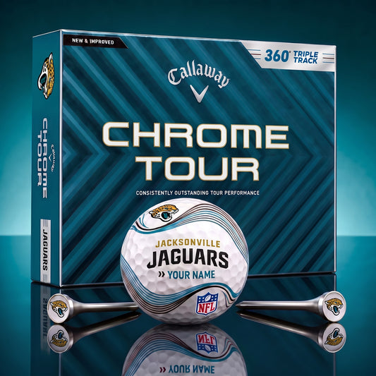 PREMIUM NFL X JAC DELUX PERSONALIZED GOLF BALL FOR TOURNAMENT V33 LIMITED EDITION