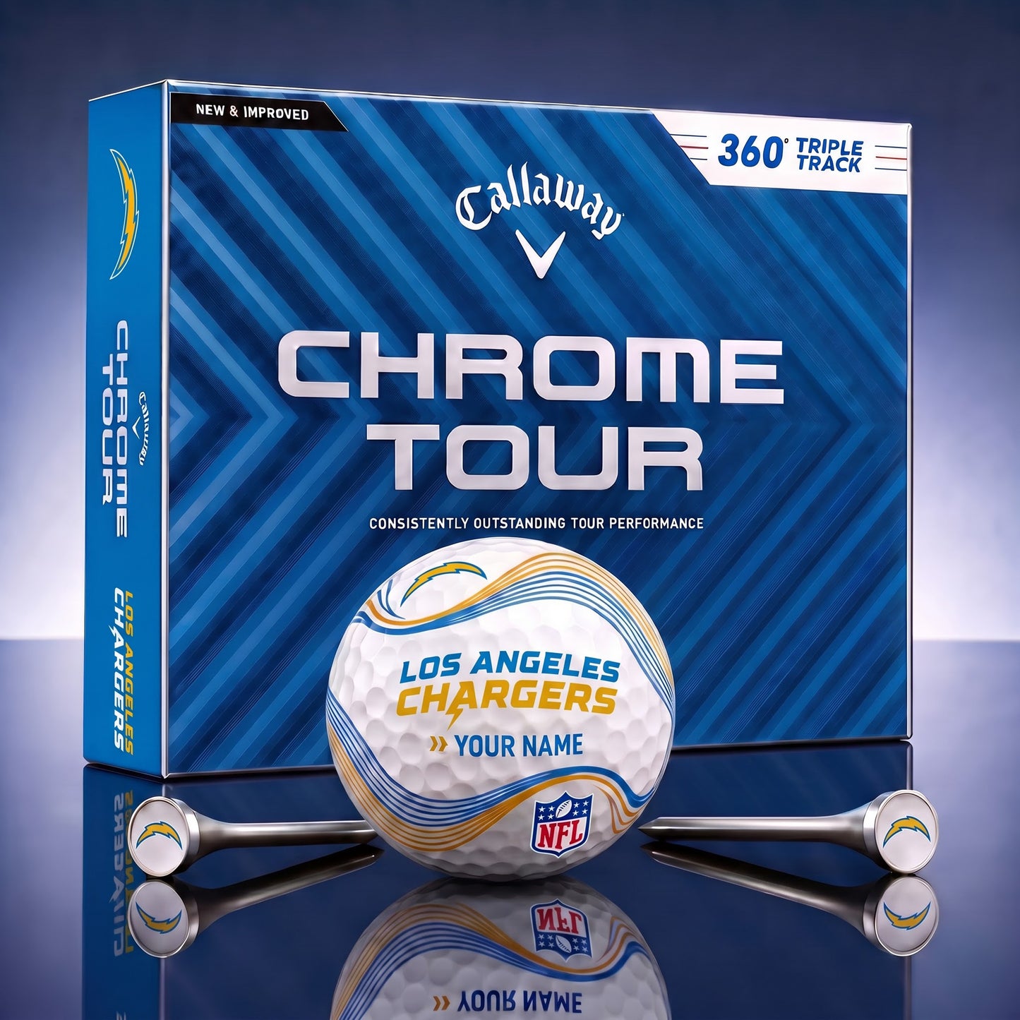PREMIUM NFL X LAC DELUX PERSONALIZED GOLF BALL FOR TOURNAMENT V33 LIMITED EDITION