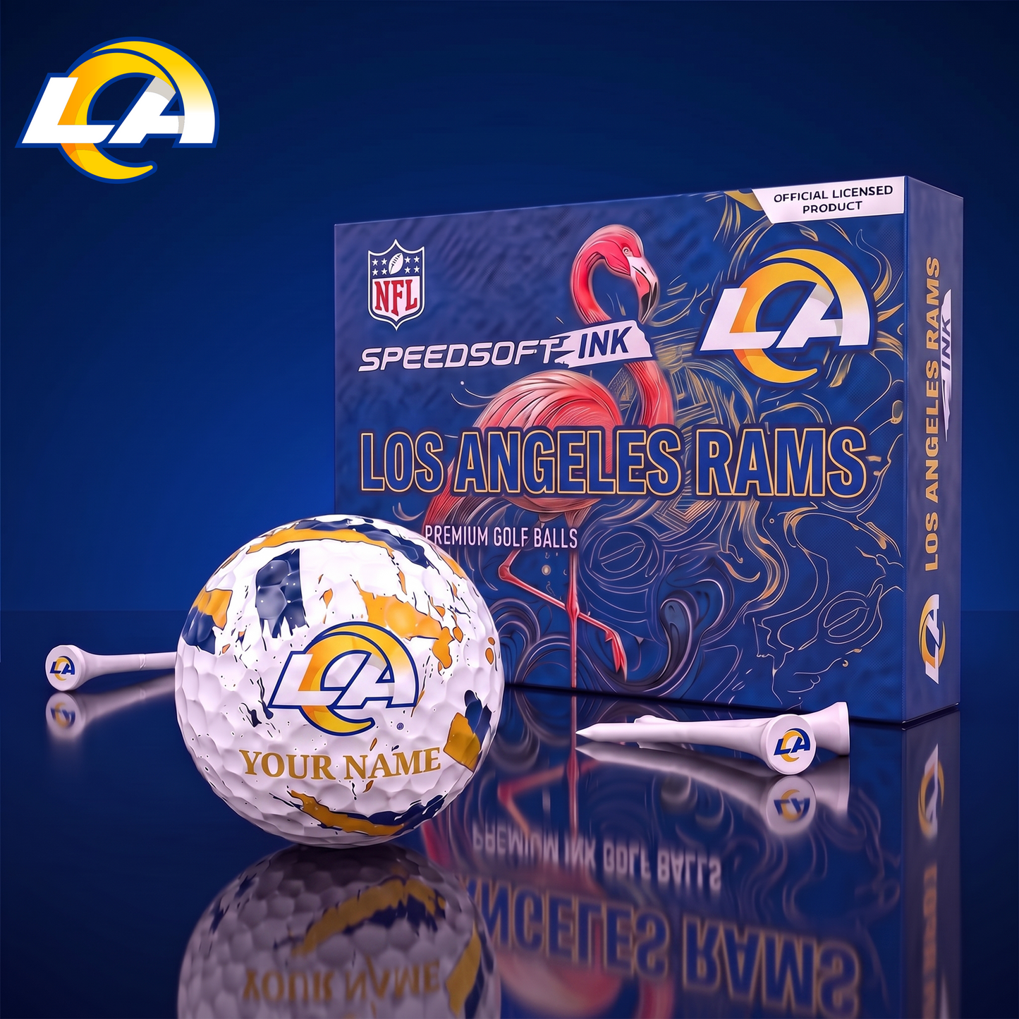 PREMIUM NFL X LAR EXCLUSIVE PERSONALIZED GOLF BALL SET LIMITED EDTION