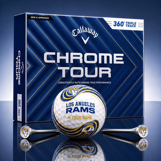 PREMIUM NFL  X LAR Glam-Lux PERSONALIZED TIE-Dye GOLF BALL V33 LIMITED EDTION