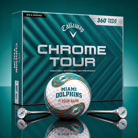 PREMIUM NFL  X MD Glam-Lux PERSONALIZED TIE-Dye GOLF BALL V33 LIMITED EDTION