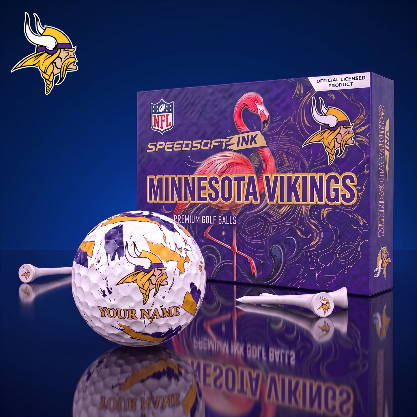 PREMIUM NFL X MV EXCLUSIVE PERSONALIZED GOLF BALL SET LIMITED EDTION
