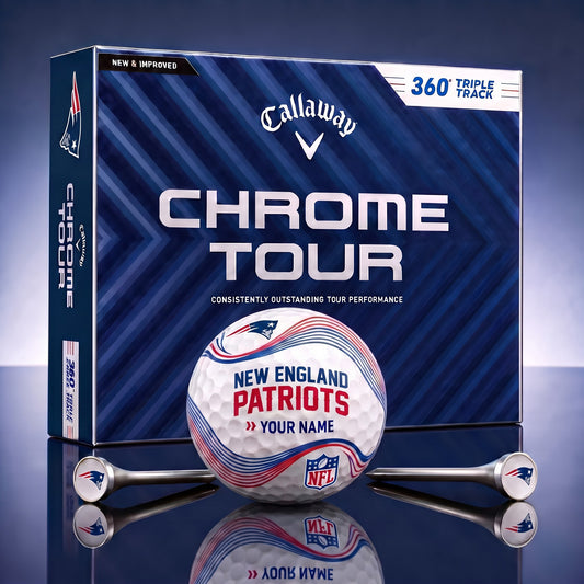 PREMIUM NFL X NE DELUX PERSONALIZED GOLF BALL FOR TOURNAMENT V33 LIMITED EDITION
