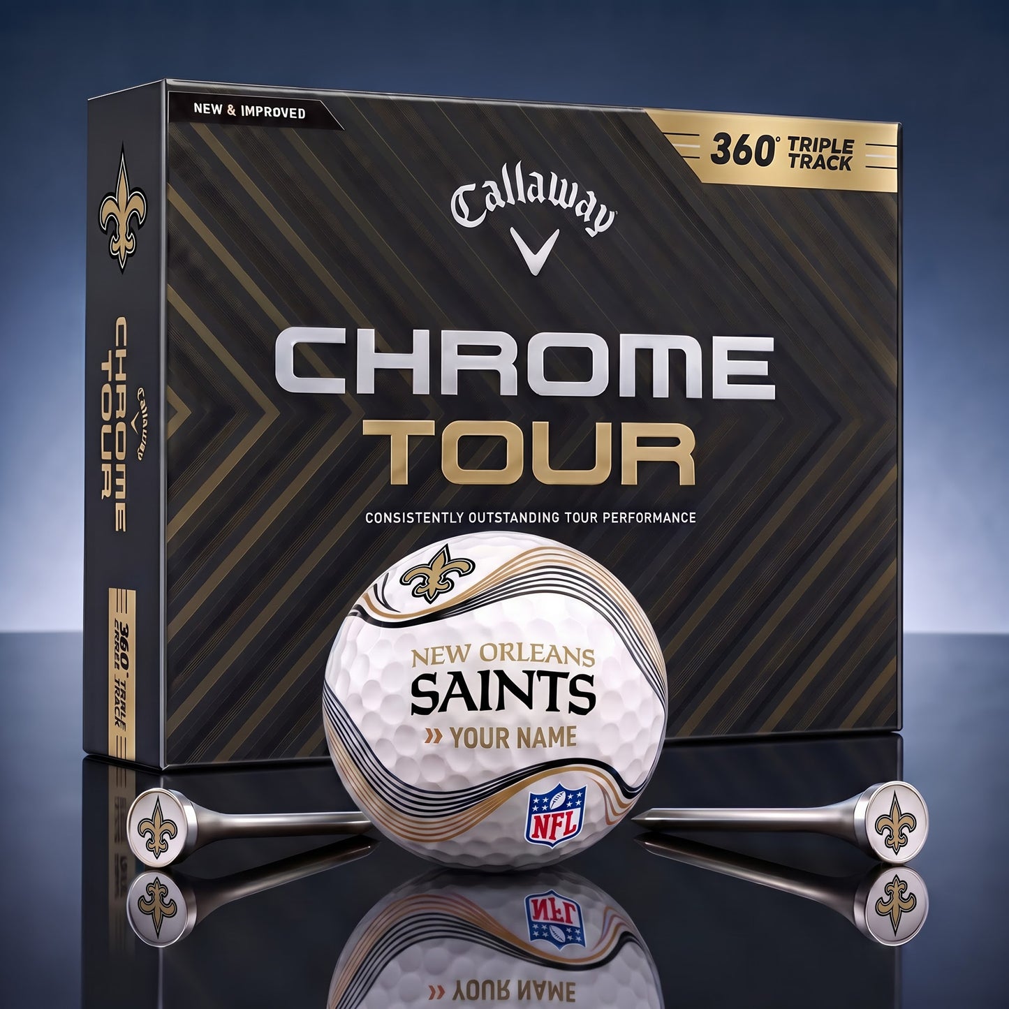PREMIUM NFL X NO DELUX PERSONALIZED GOLF BALL FOR TOURNAMENT V33 LIMITED EDITION