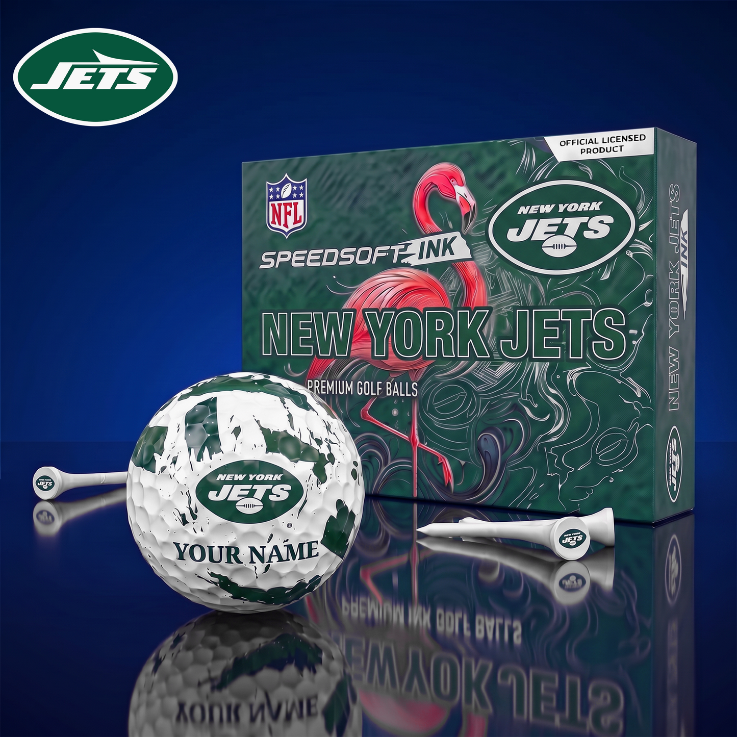 PREMIUM NFL X NYJ EXCLUSIVE PERSONALIZED GOLF BALL SET LIMITED EDTION
