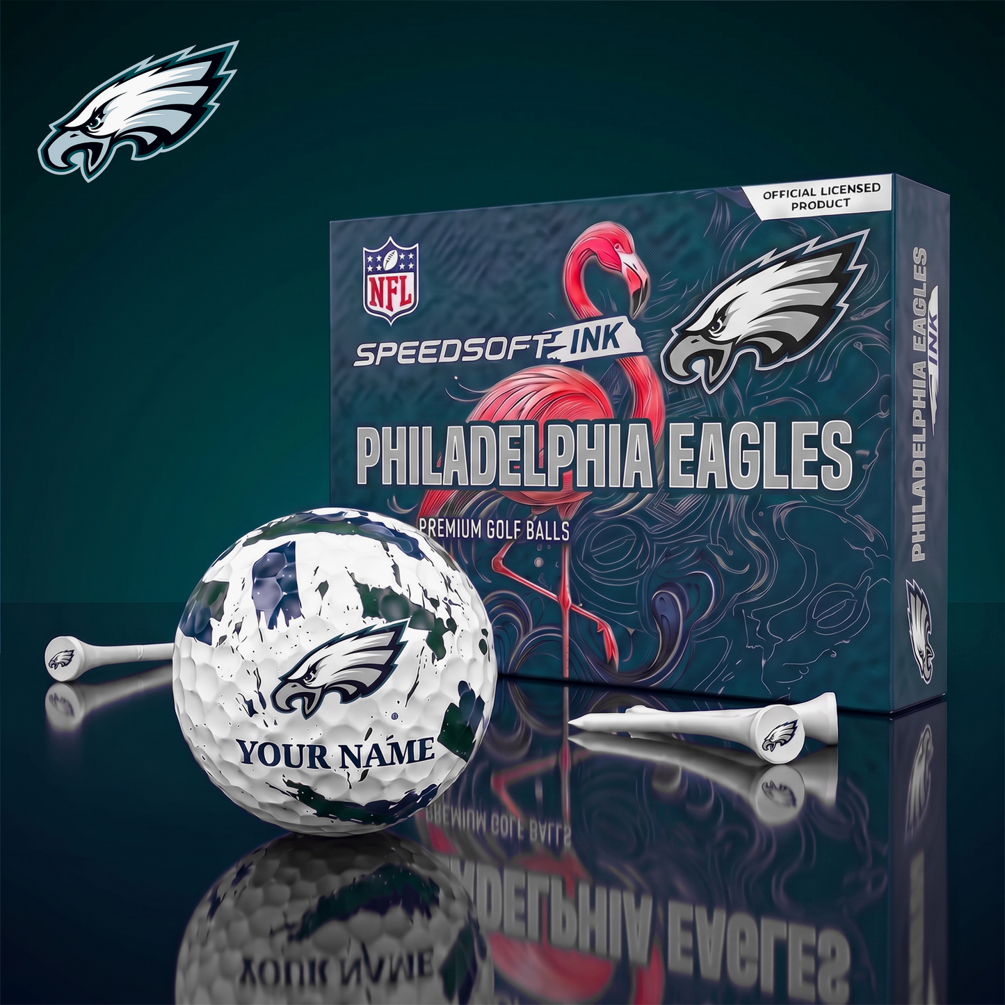 PREMIUM NFL X PE EXCLUSIVE PERSONALIZED GOLF BALL SET LIMITED EDTION