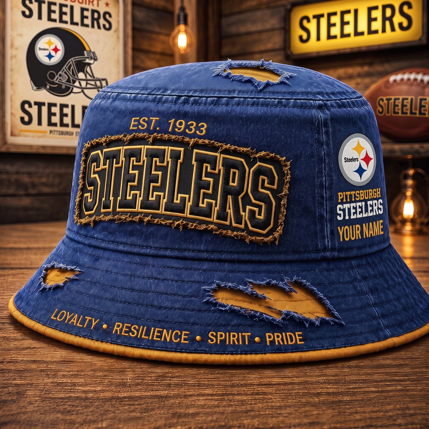 PREMIUM NFL X PS EXCLUSIVE PERSONALIZED BUCKET HAT LIMITED EDITION