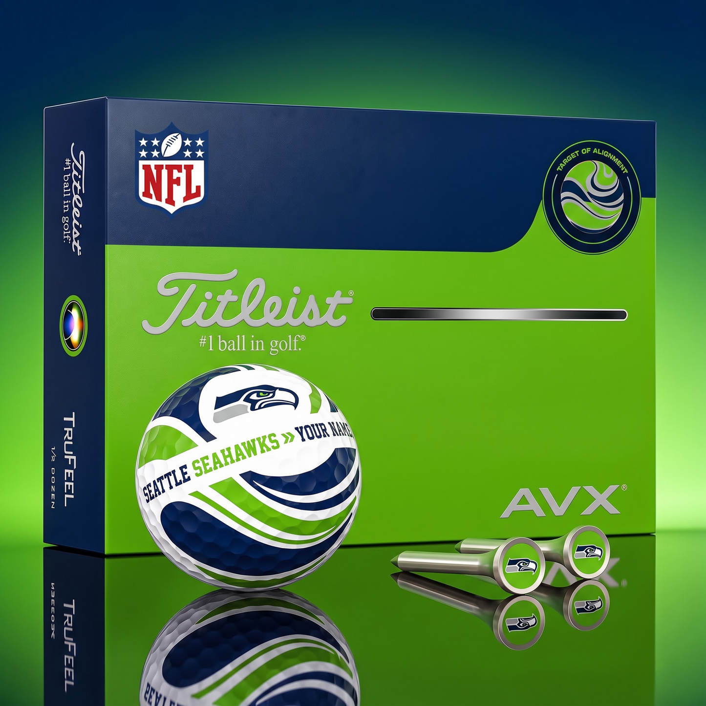 PREMIUM NFL X SS EXCLUSIVE  TOURNAMENT  PERSONALIZED GOLF BALL V6 COLLECTION