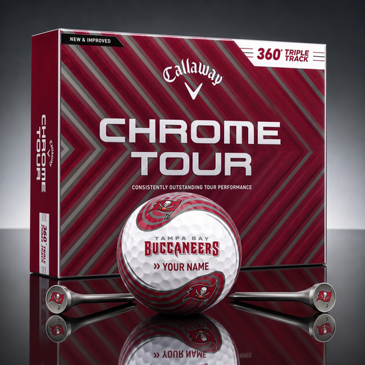 PREMIUM NFL  X TBB Glam-Lux PERSONALIZED TIE-Dye GOLF BALL V33 LIMITED EDTION