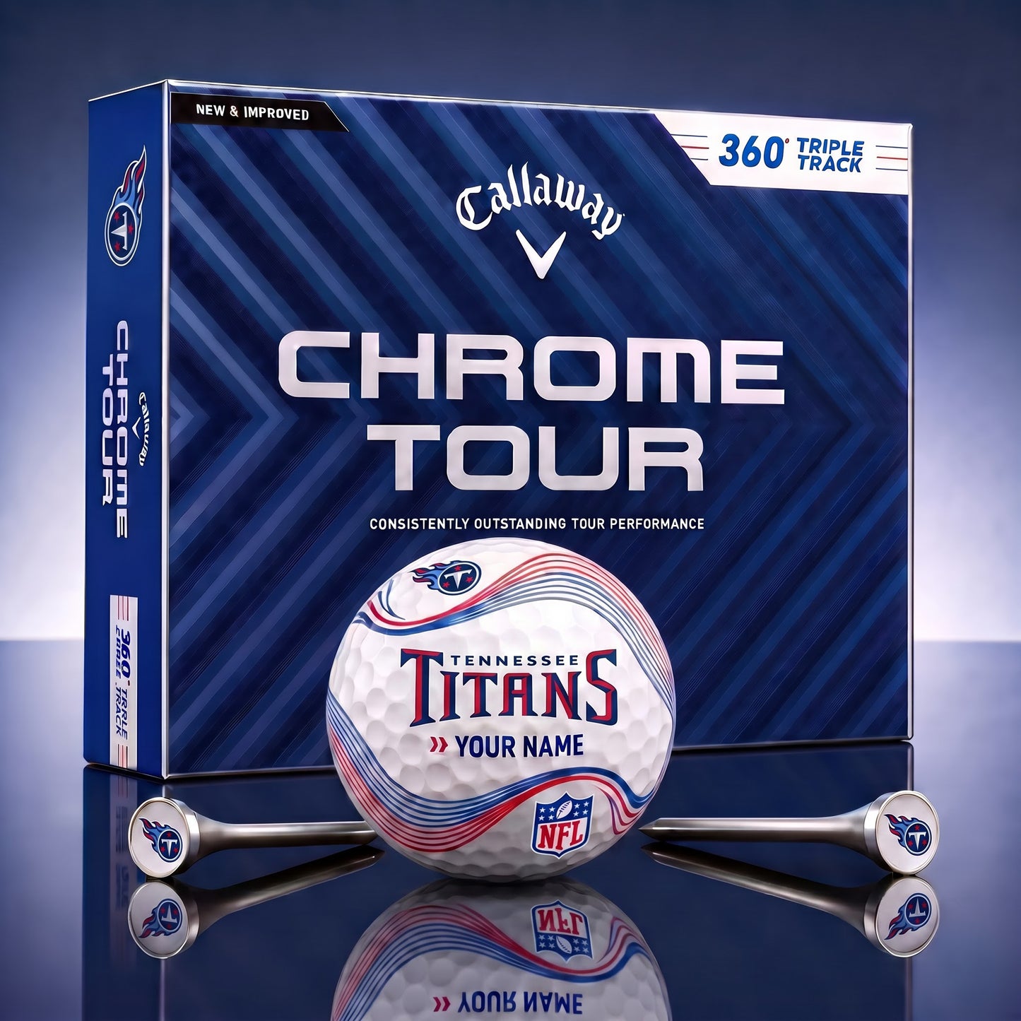 PREMIUM NFL X TEN DELUX PERSONALIZED GOLF BALL FOR TOURNAMENT V33 LIMITED EDITION