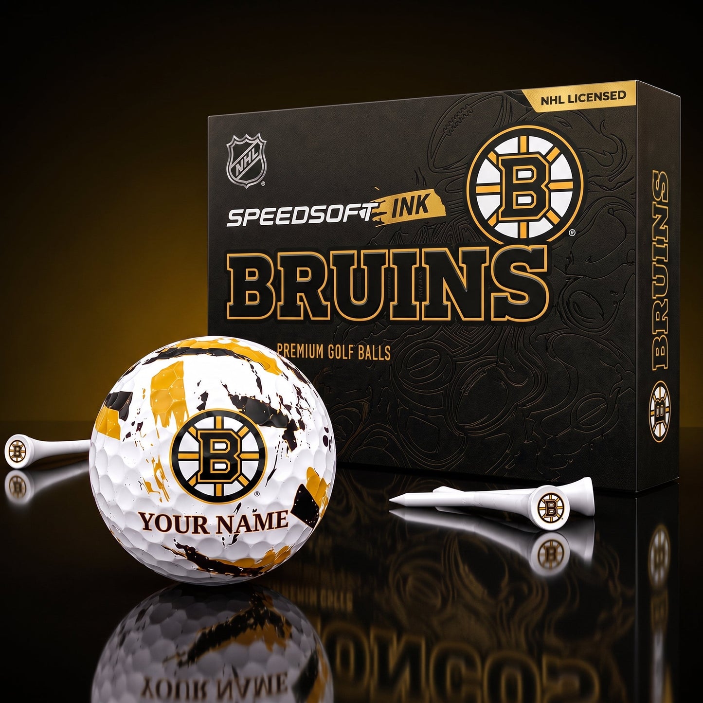 PREMIUM NHL X BB EXCLUSIVE PERSONALIZED GOLF BALL SET LIMITED EDTION