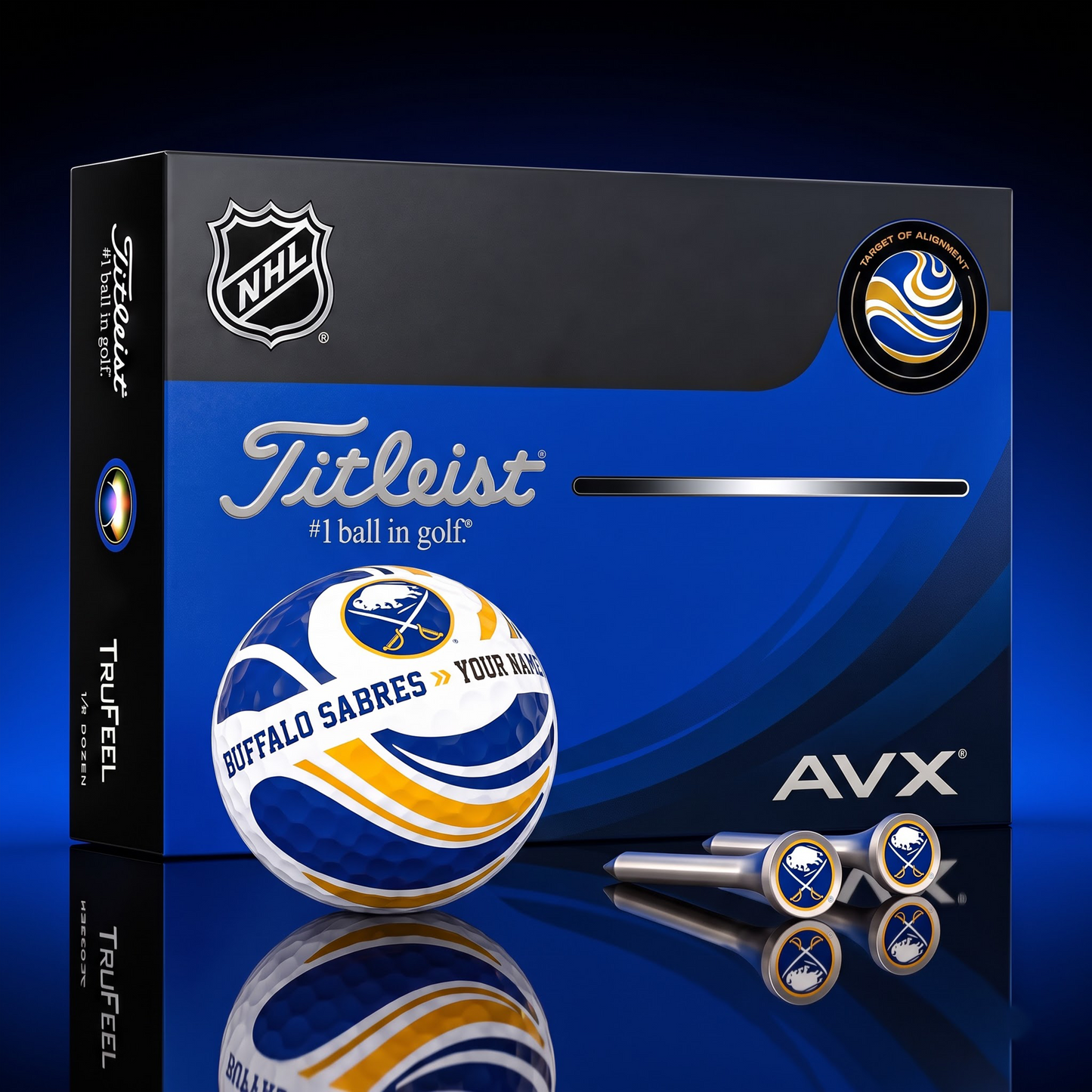 PREMIUM NHL X BS EXCLUSIVE  TOURNAMENT  PERSONALIZED GOLF BALL V6 COLLECTION