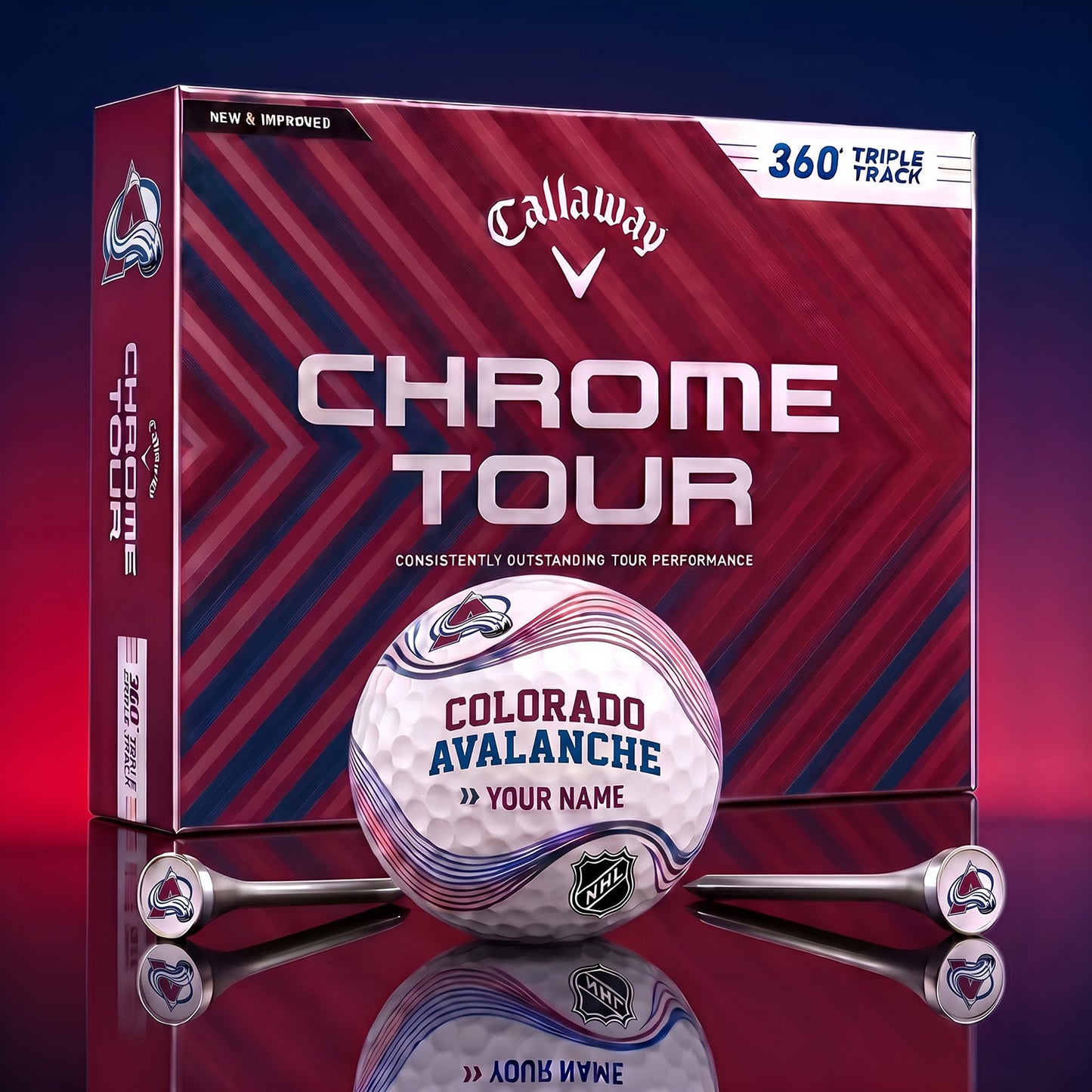 PREMIUM NHL X CA DELUX PERSONALIZED GOLF BALL FOR TOURNAMENT V33 LIMITED EDITION