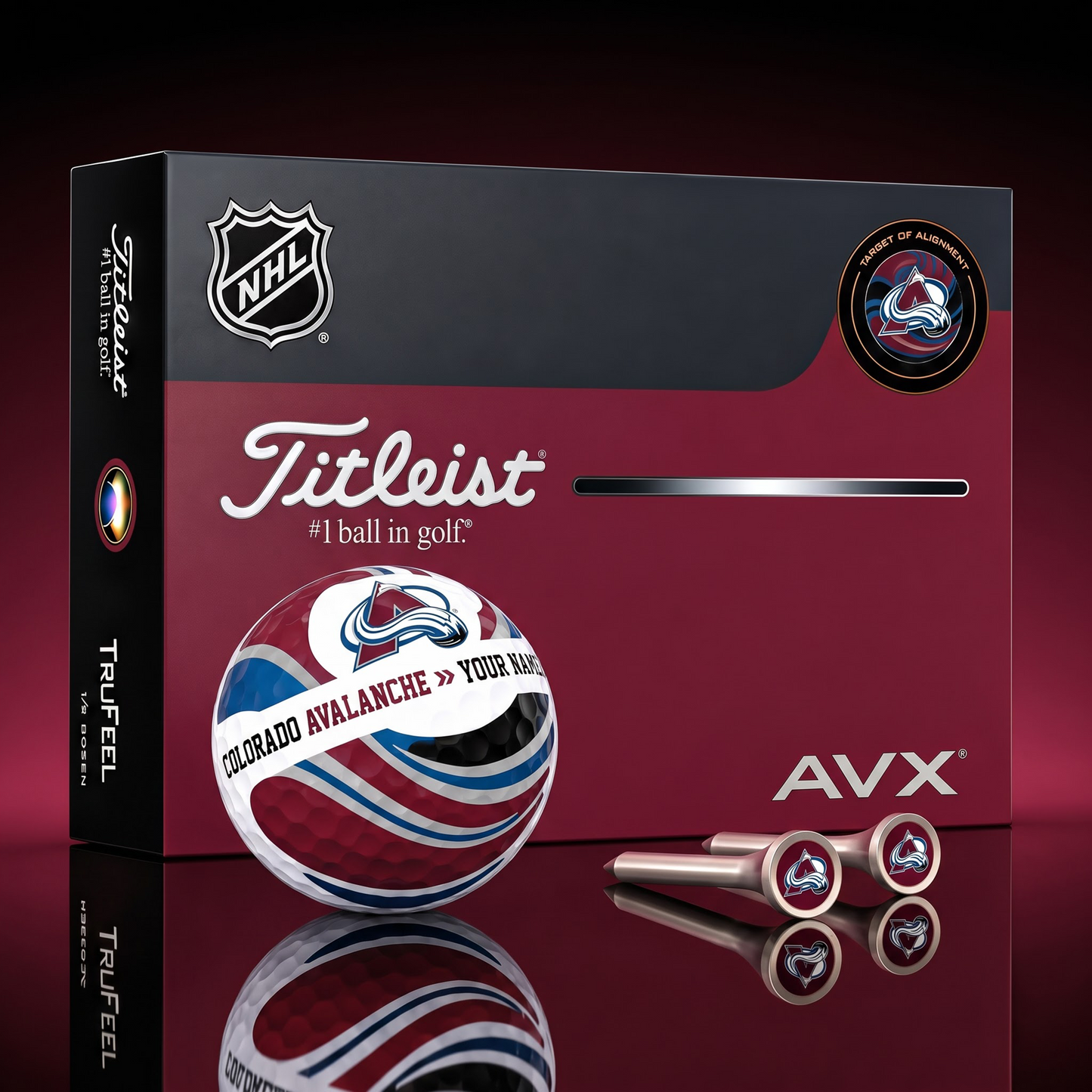 PREMIUM NHL X CA EXCLUSIVE  TOURNAMENT  PERSONALIZED GOLF BALL V6 COLLECTION