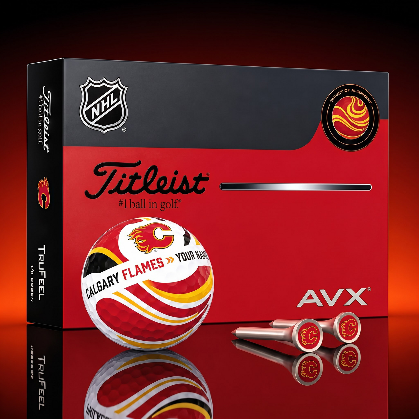 PREMIUM NHL X CF EXCLUSIVE  TOURNAMENT  PERSONALIZED GOLF BALL V6 COLLECTION