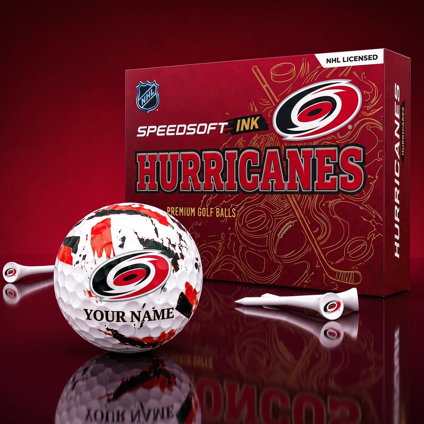 PREMIUM NHL X CH EXCLUSIVE PERSONALIZED GOLF BALL SET LIMITED EDTION