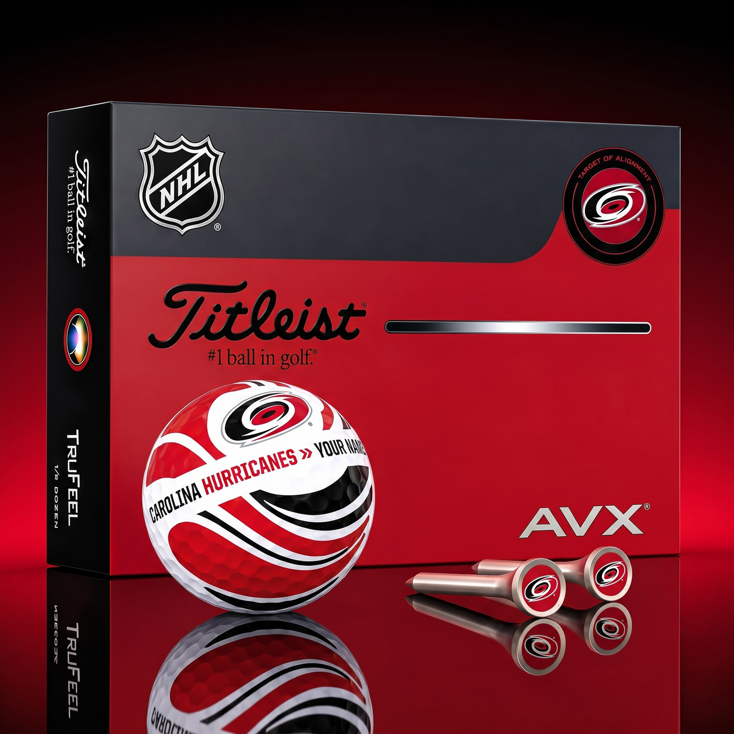 PREMIUM NHL X CH EXCLUSIVE  TOURNAMENT  PERSONALIZED GOLF BALL V6 COLLECTION