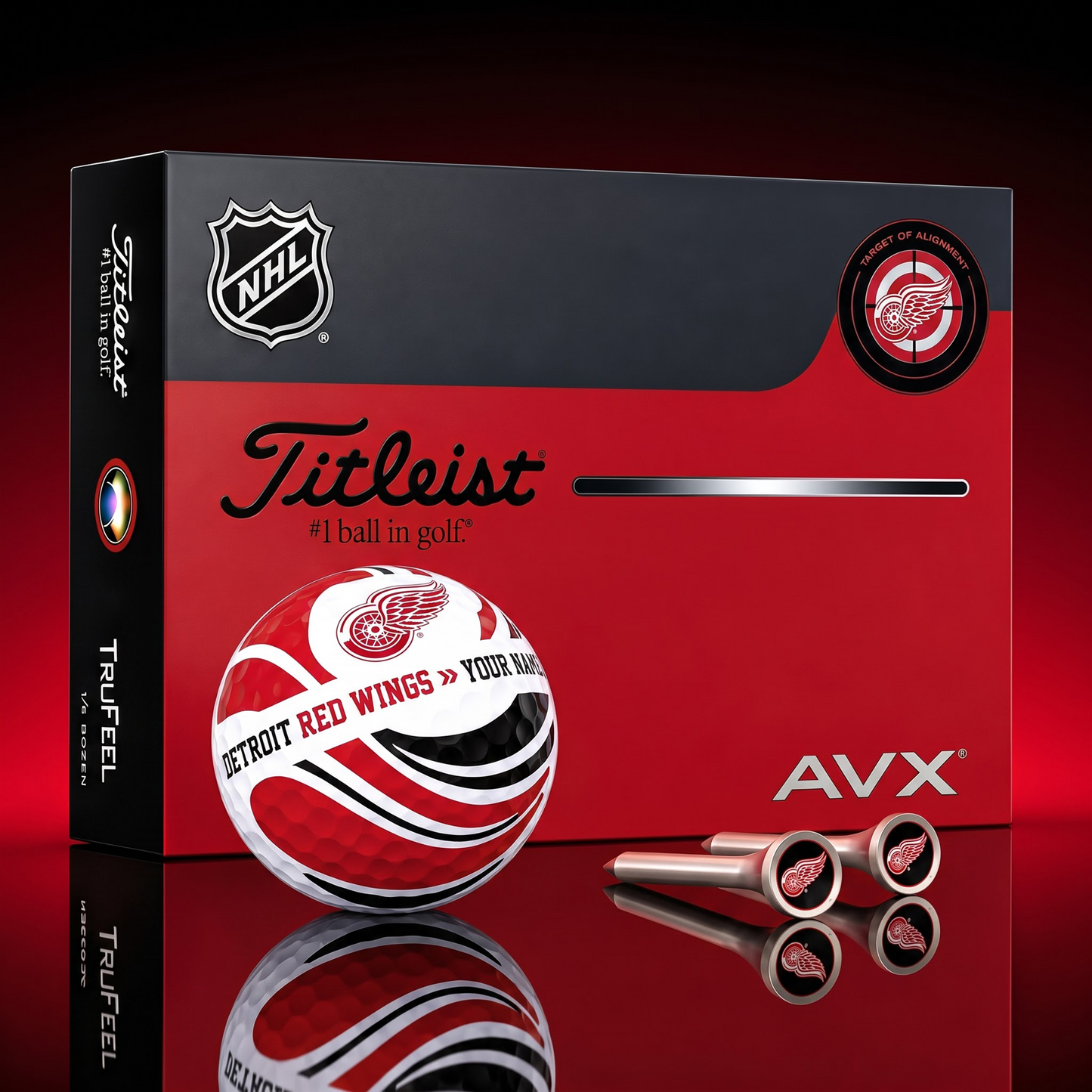 PREMIUM NHL X DRW EXCLUSIVE  TOURNAMENT  PERSONALIZED GOLF BALL V6 COLLECTION
