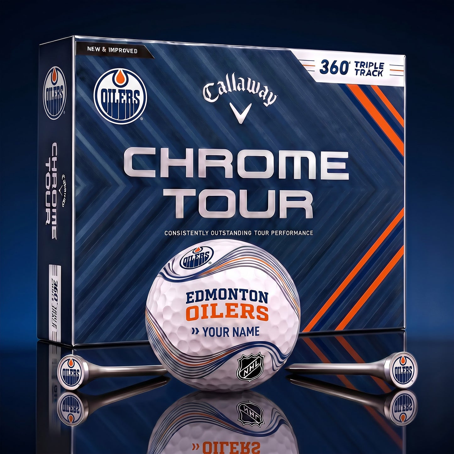PREMIUM NHL X EO DELUX PERSONALIZED GOLF BALL FOR TOURNAMENT V33 LIMITED EDITION