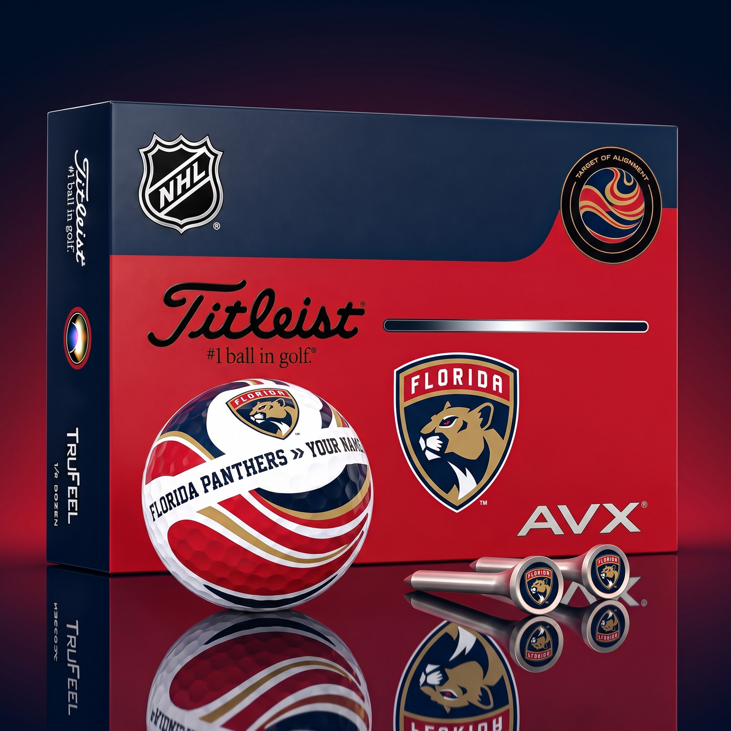 PREMIUM NHL X FP EXCLUSIVE  TOURNAMENT  PERSONALIZED GOLF BALL V6 COLLECTION