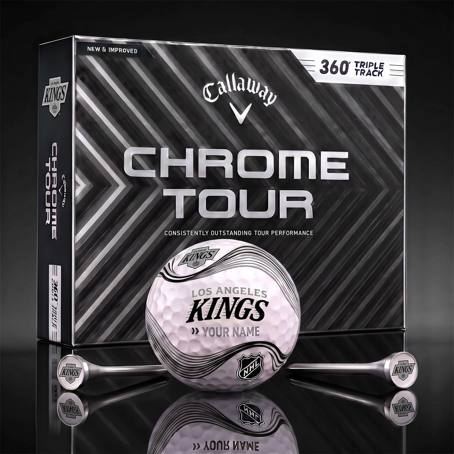 PREMIUM NHL X LAK DELUX PERSONALIZED GOLF BALL FOR TOURNAMENT V33 LIMITED EDITION
