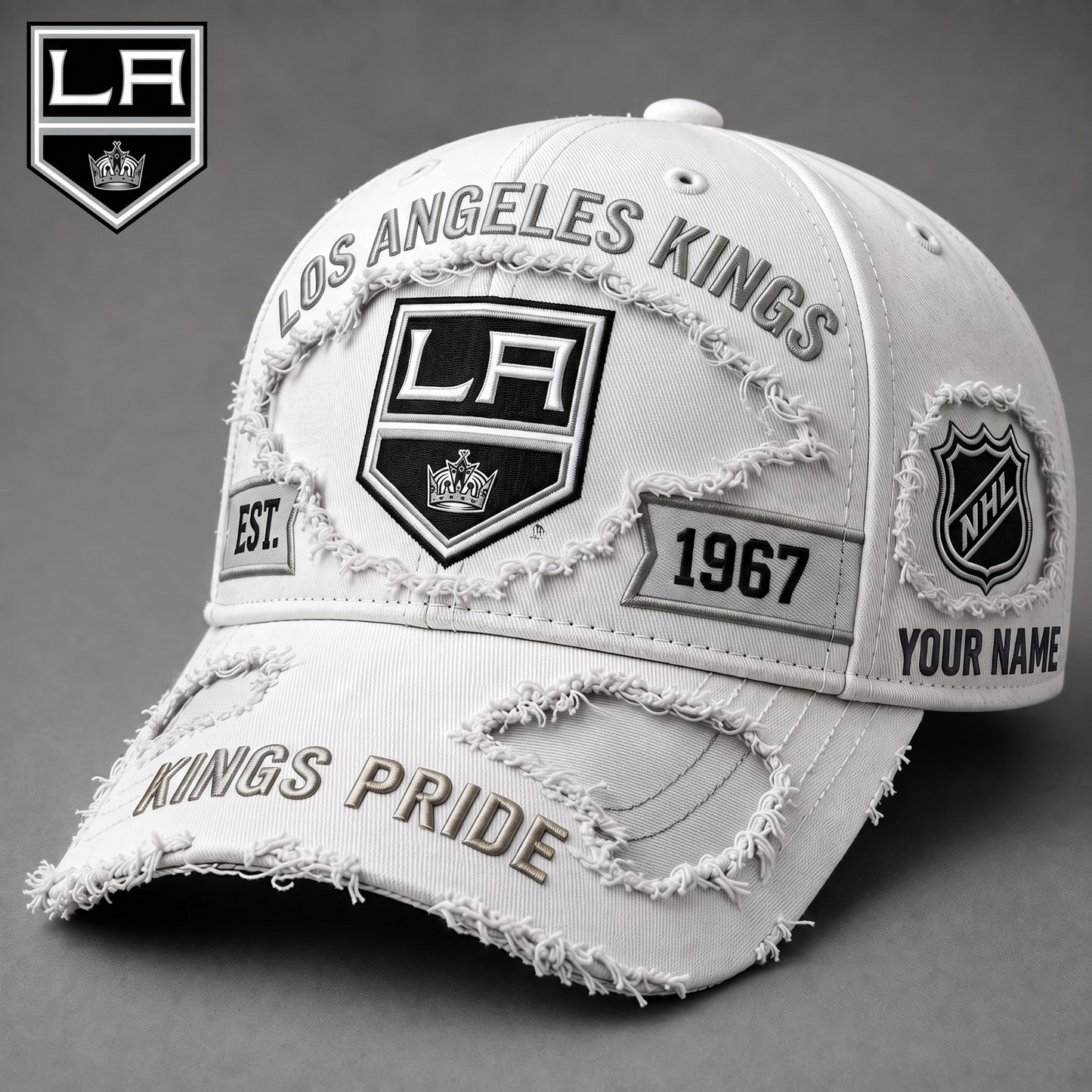 PREMIUM NHL X LAK EXCLUSIVE PERSONALIZED CAP FOR GAME DAY