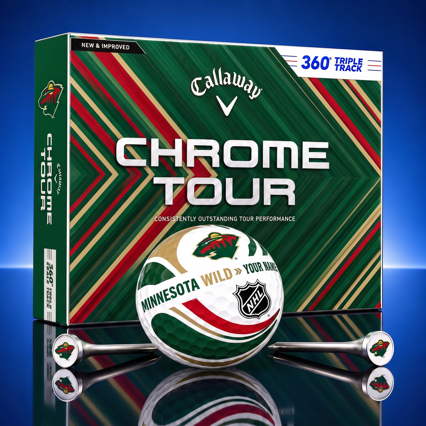 PREMIUM NHL X MW EXCLUSIVE  TOURNAMENT  PERSONALIZED GOLF BALL V30 COLLECTION