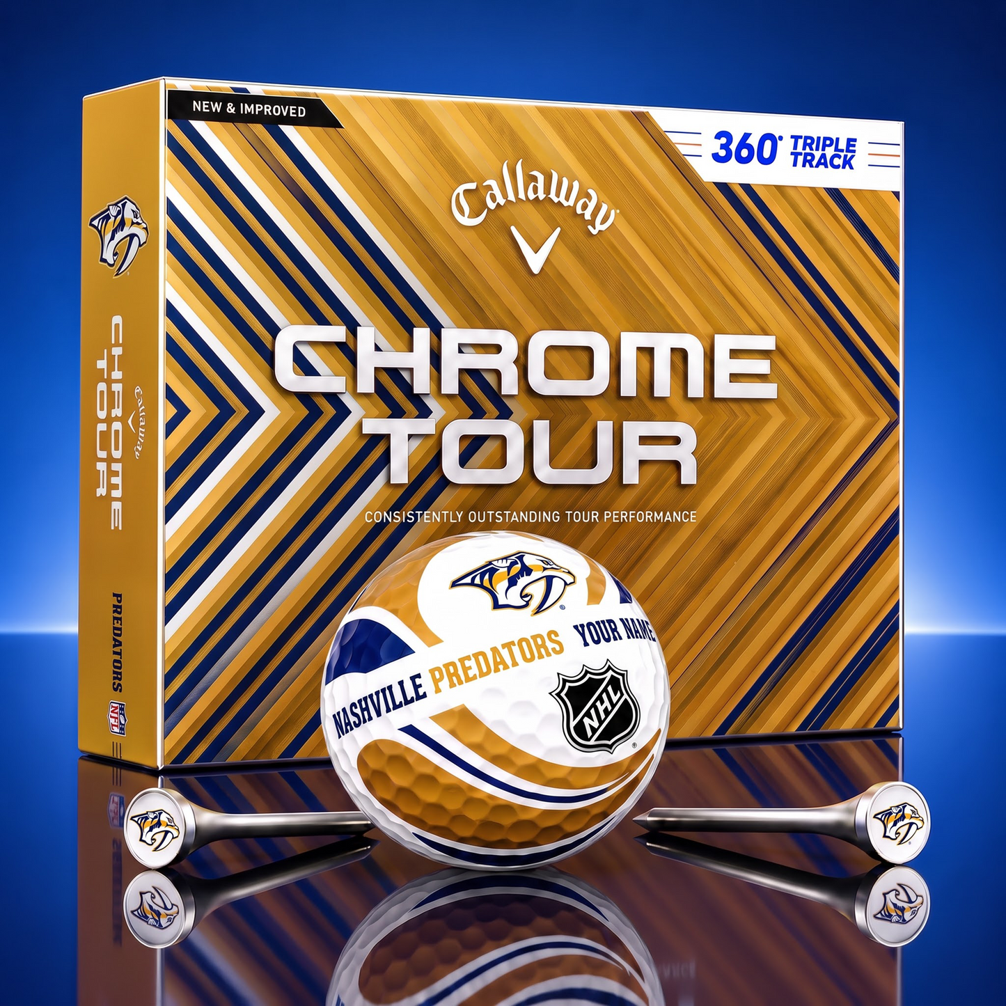 PREMIUM NHL X NP EXCLUSIVE  TOURNAMENT  PERSONALIZED GOLF BALL V30 COLLECTION