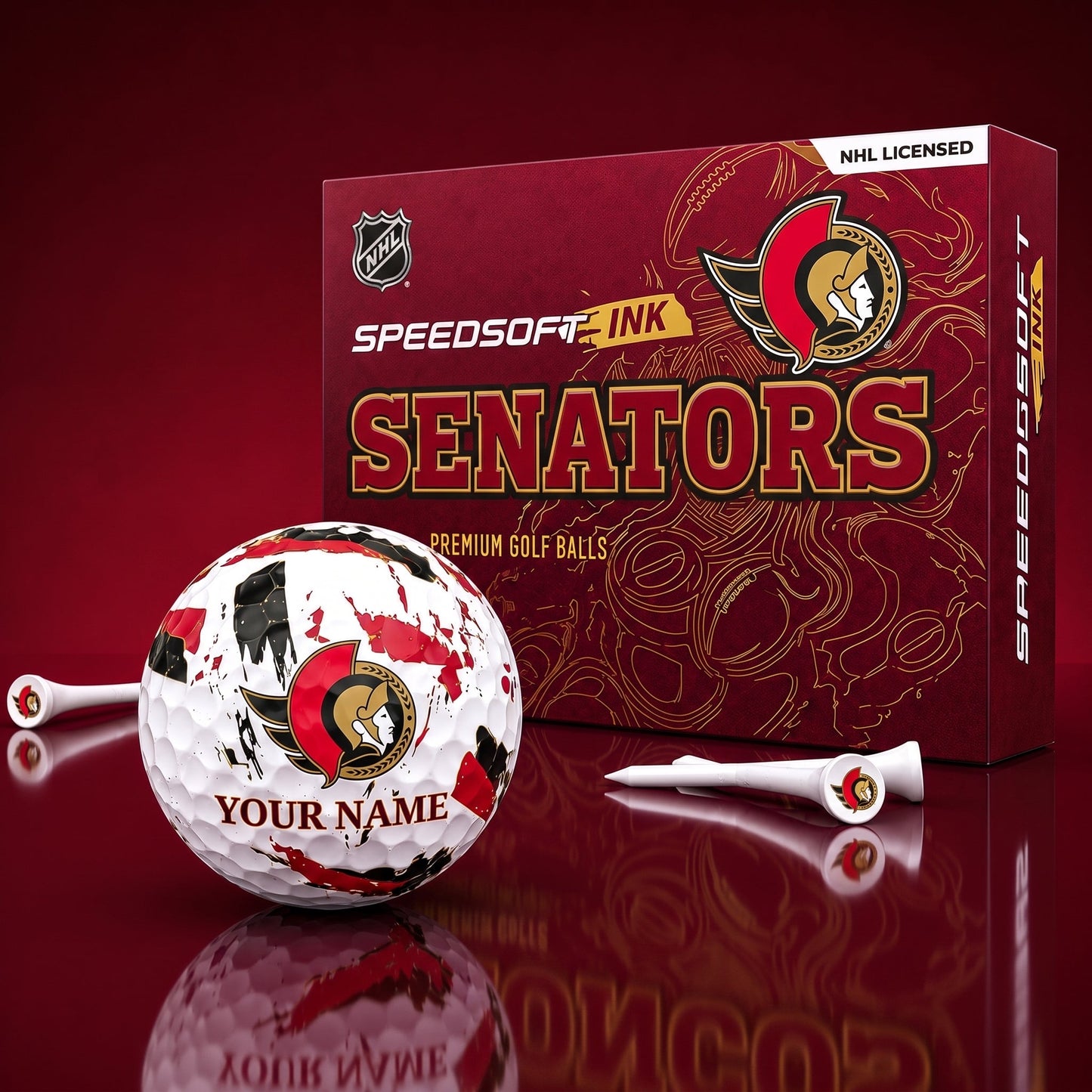 PREMIUM NHL X OS EXCLUSIVE PERSONALIZED GOLF BALL SET LIMITED EDTION